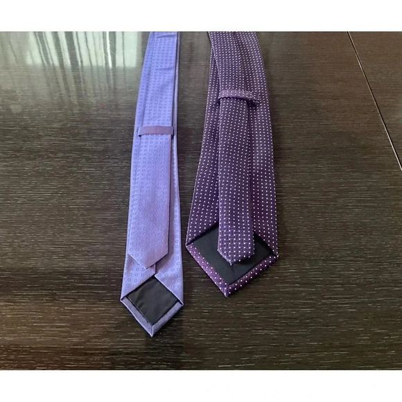 Men’s tie set of 2 purple. NWOT - Picture 8 of 13